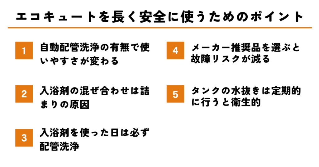 エコキュートで入浴剤を使う時の注意点